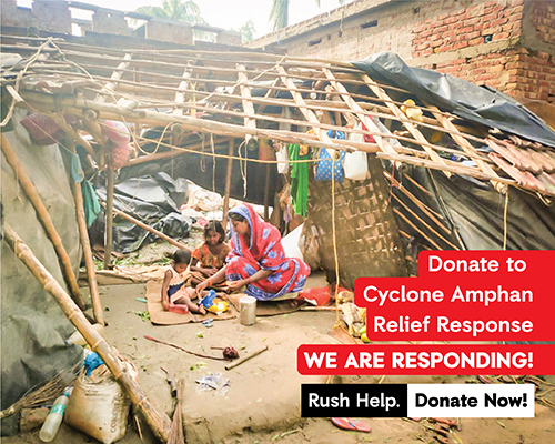 Cyclone Amphan Donation Banner